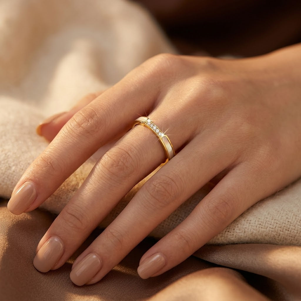 Inlaid Gold Ring