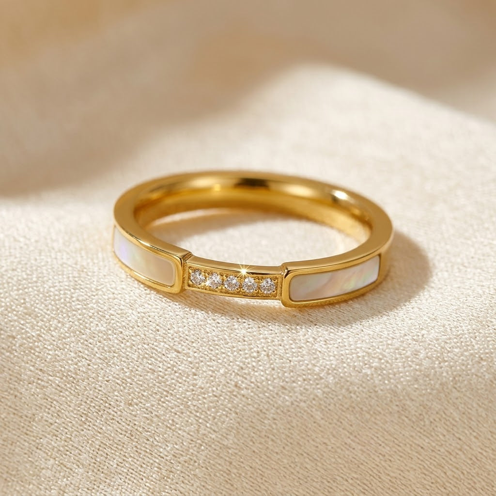Inlaid Gold Ring